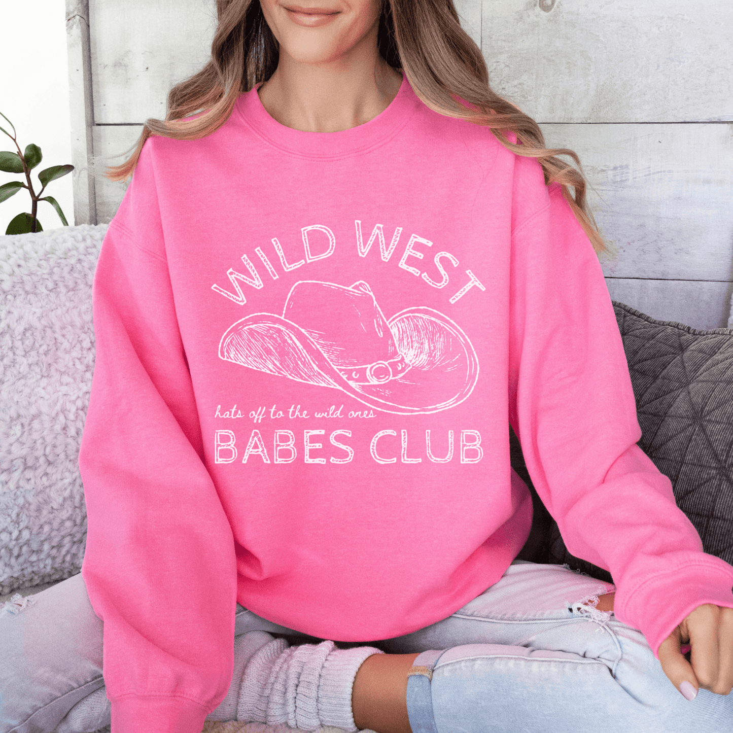 Wild West Babes Club T-shirt or Crewneck Sweatshirt
