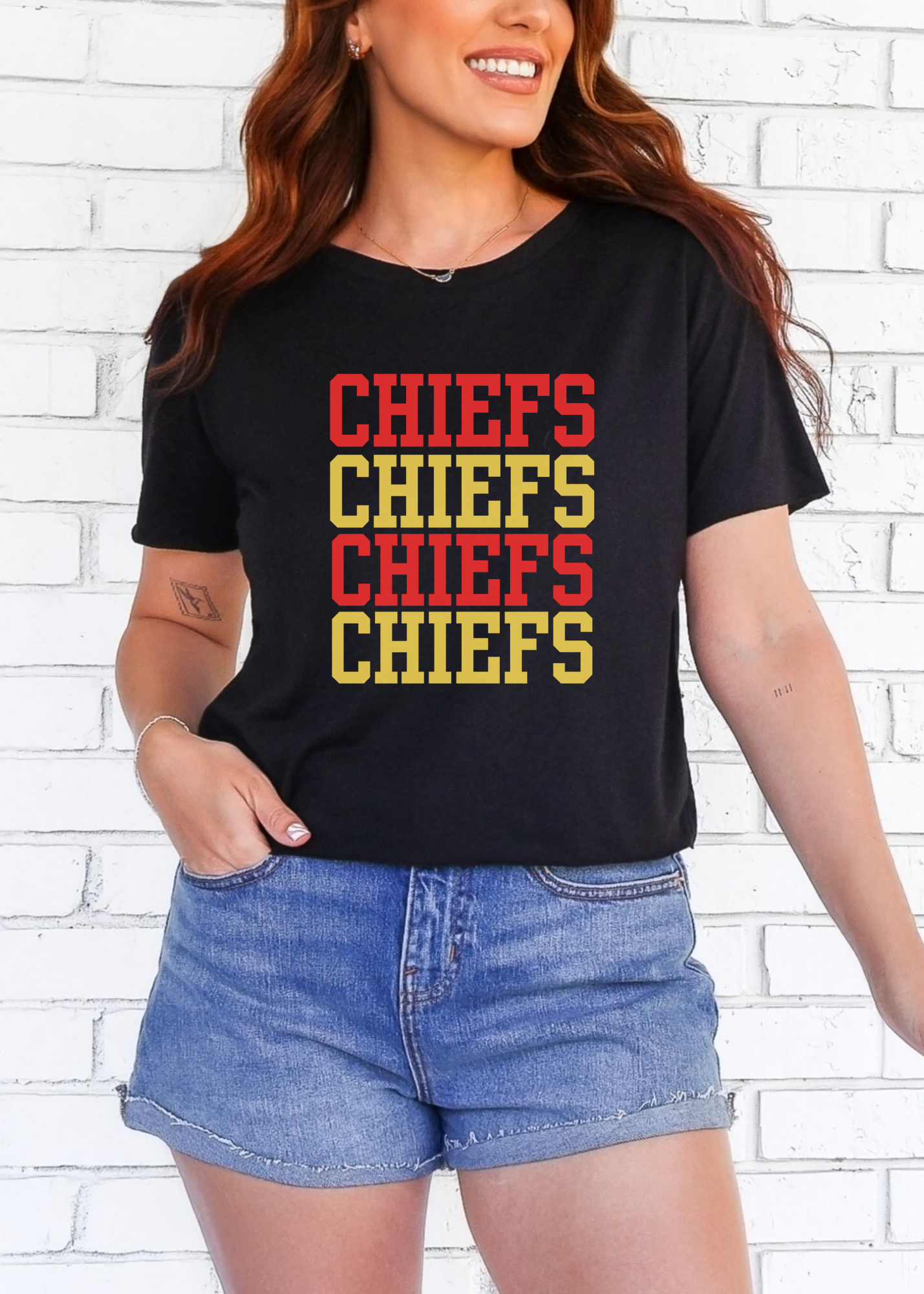 Chiefs Football Boxy Cropped Tee | Game Day Kansas City Graphic Shirt | Women’s Oversized Crop Top