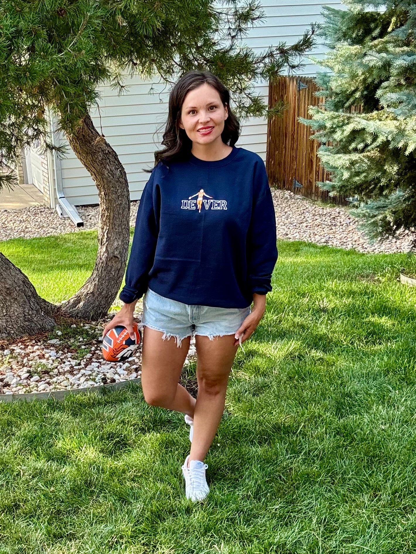 Bo Nix #10 Denver Embroidered Sweatshirt | Game Day Crewneck | Bo-Lieve Sweatshirt | Unisex Football Sweatshirt | Gameday Gift for Broncos Fans
