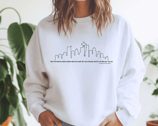Grey’s Anatomy “He’s not the sun. You are.” Quote Tee or Crewneck Sweatshirt - Swain Co. Designs & Apparel