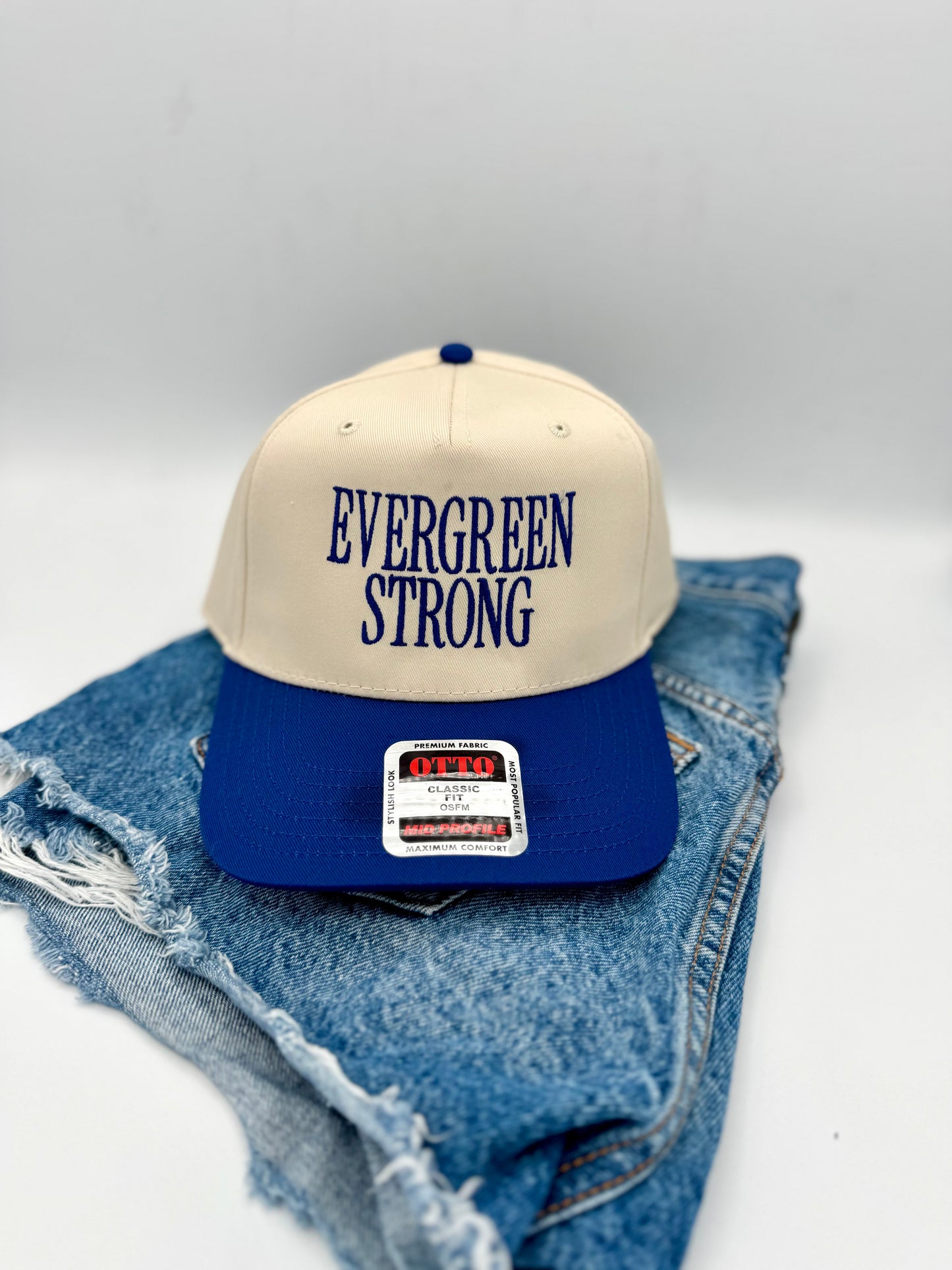 Evergreen Strong | Mountain Strong Embroidered Hat | All Proceeds Support Evergreen, CO