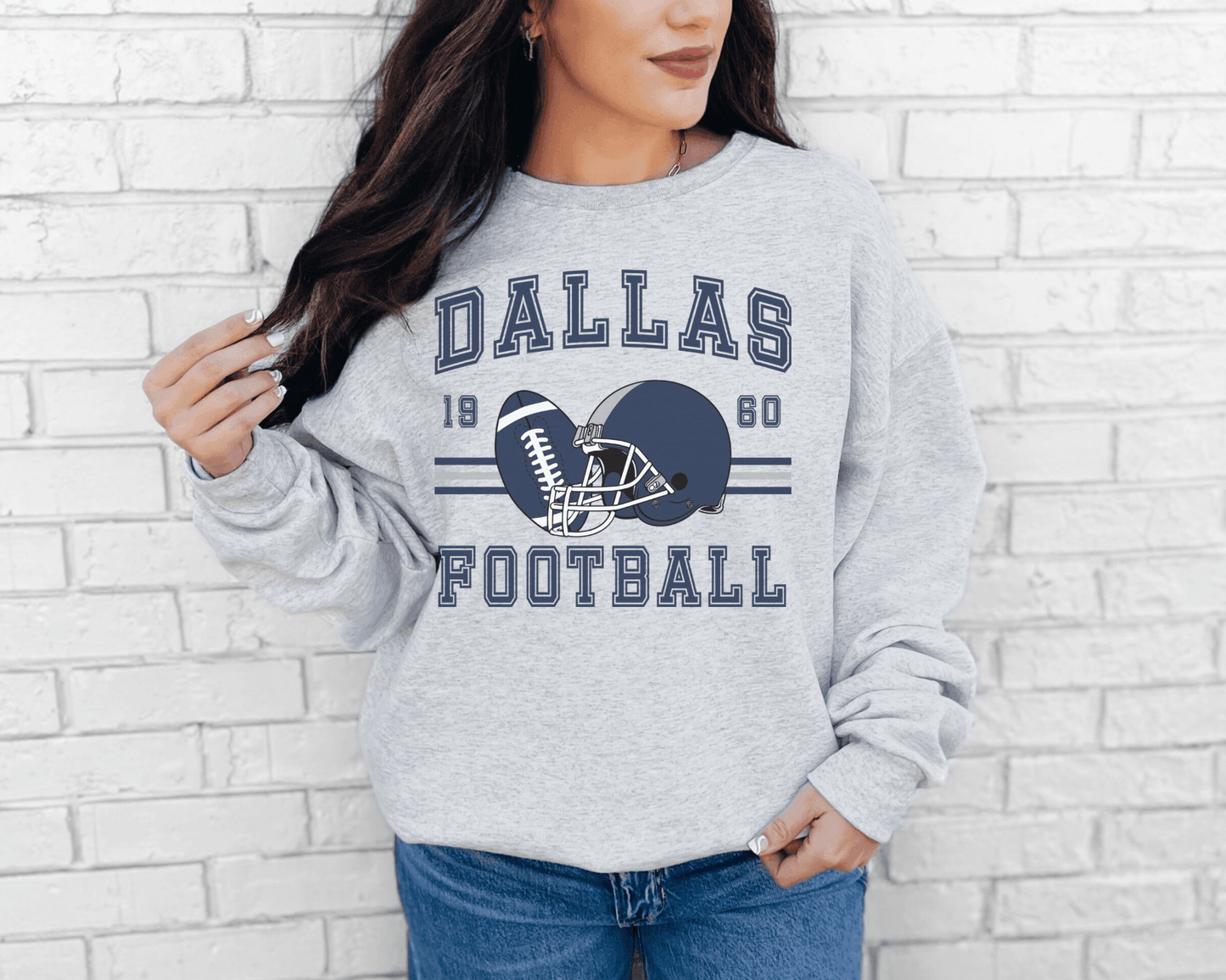 Vintage Inspired Football Crewneck Sweatshirt - Swain Co. Designs & Apparel