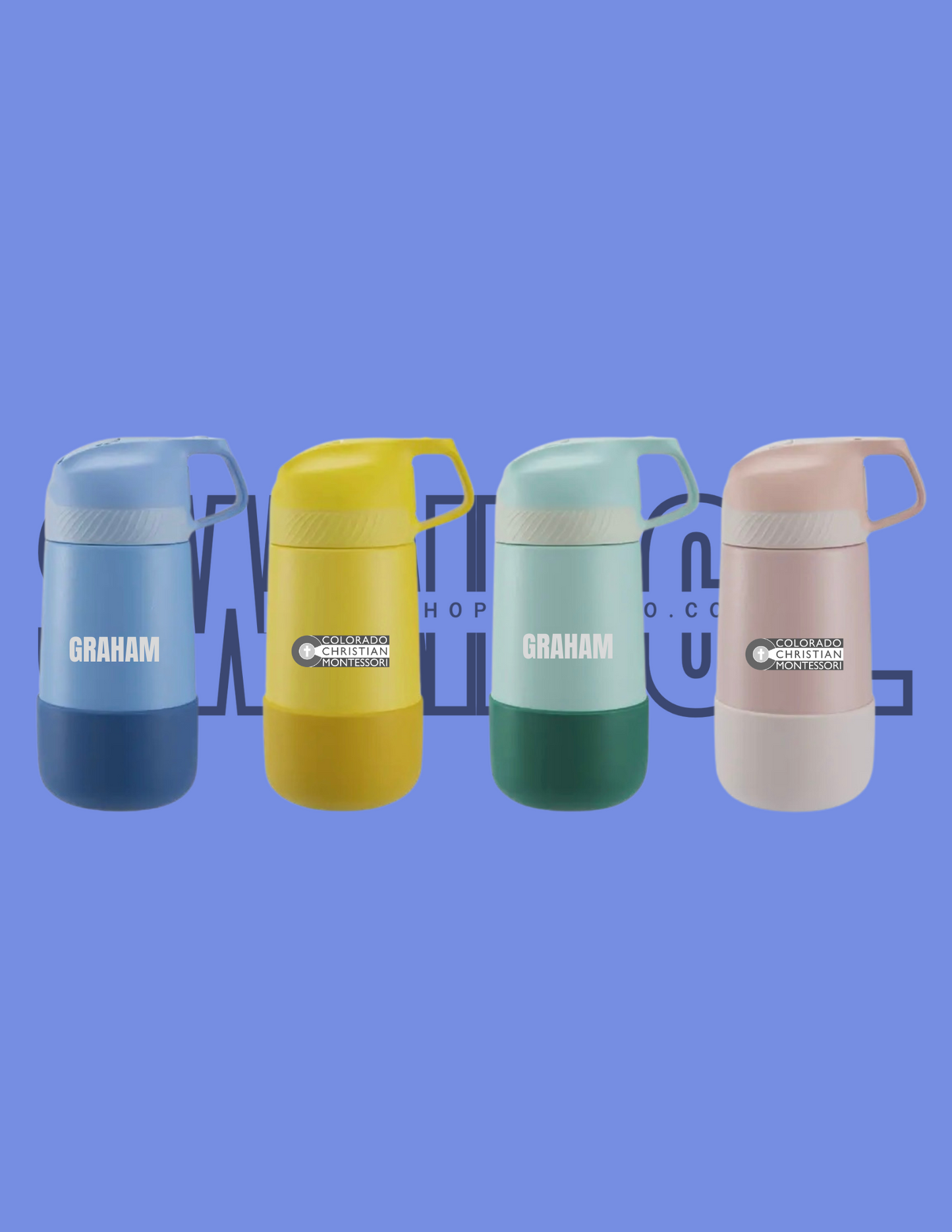 Colorado Christian Montessori Logo Personalized Insulated 12oz. Water Bottle