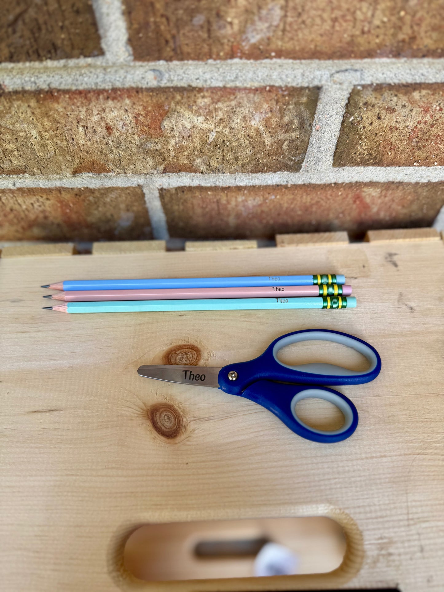 Personalized School Supply Bundle | Engraved Scissors, Custom Pencils, Personalized Folder | Back to School Gift for Kids