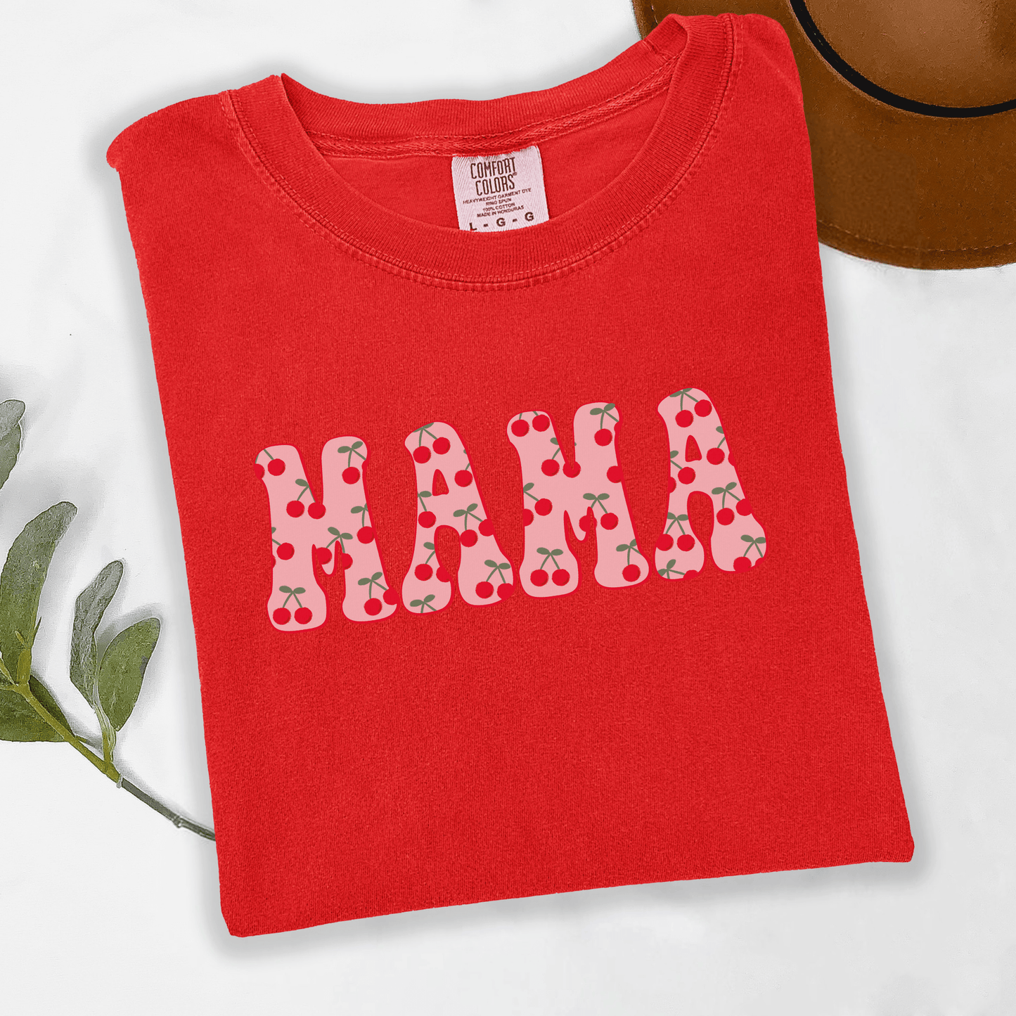Mama & Mini Cherry Red and Pink T-shirt or Crewneck Sweatshirt
