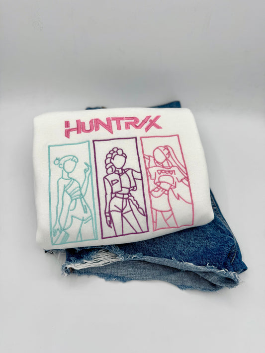 KPop Embroidered Sweatshirt | Aesthetic Kids Pop Crewneck