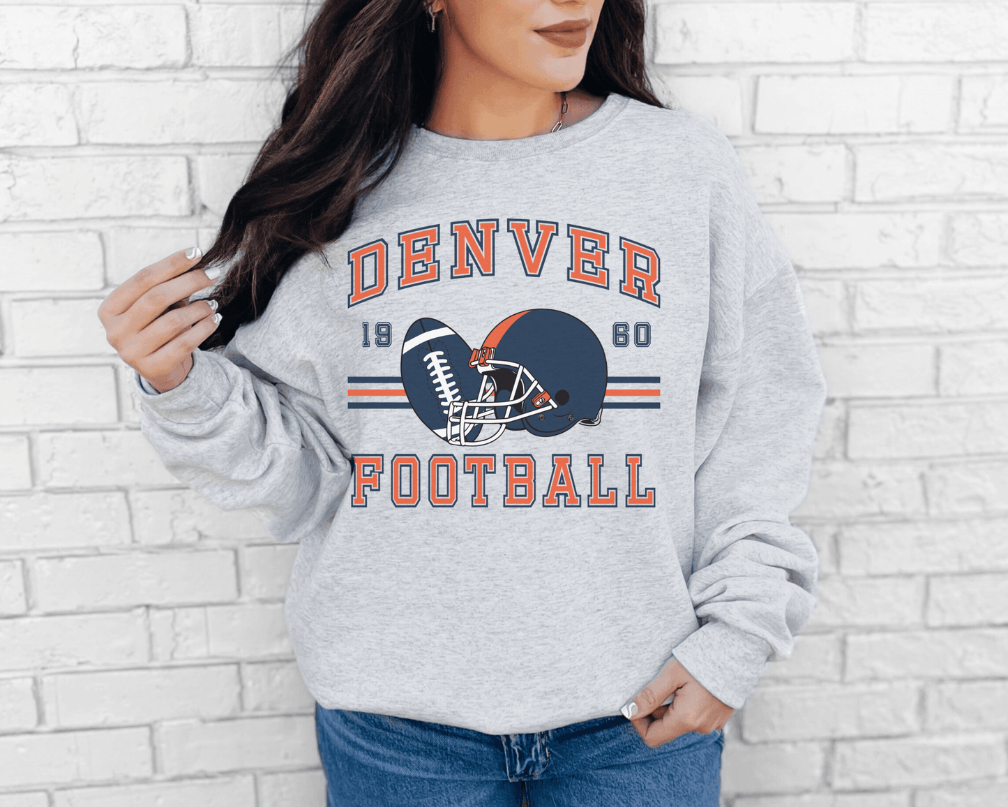 Vintage Inspired Football Crewneck Sweatshirt - Swain Co. Designs & Apparel