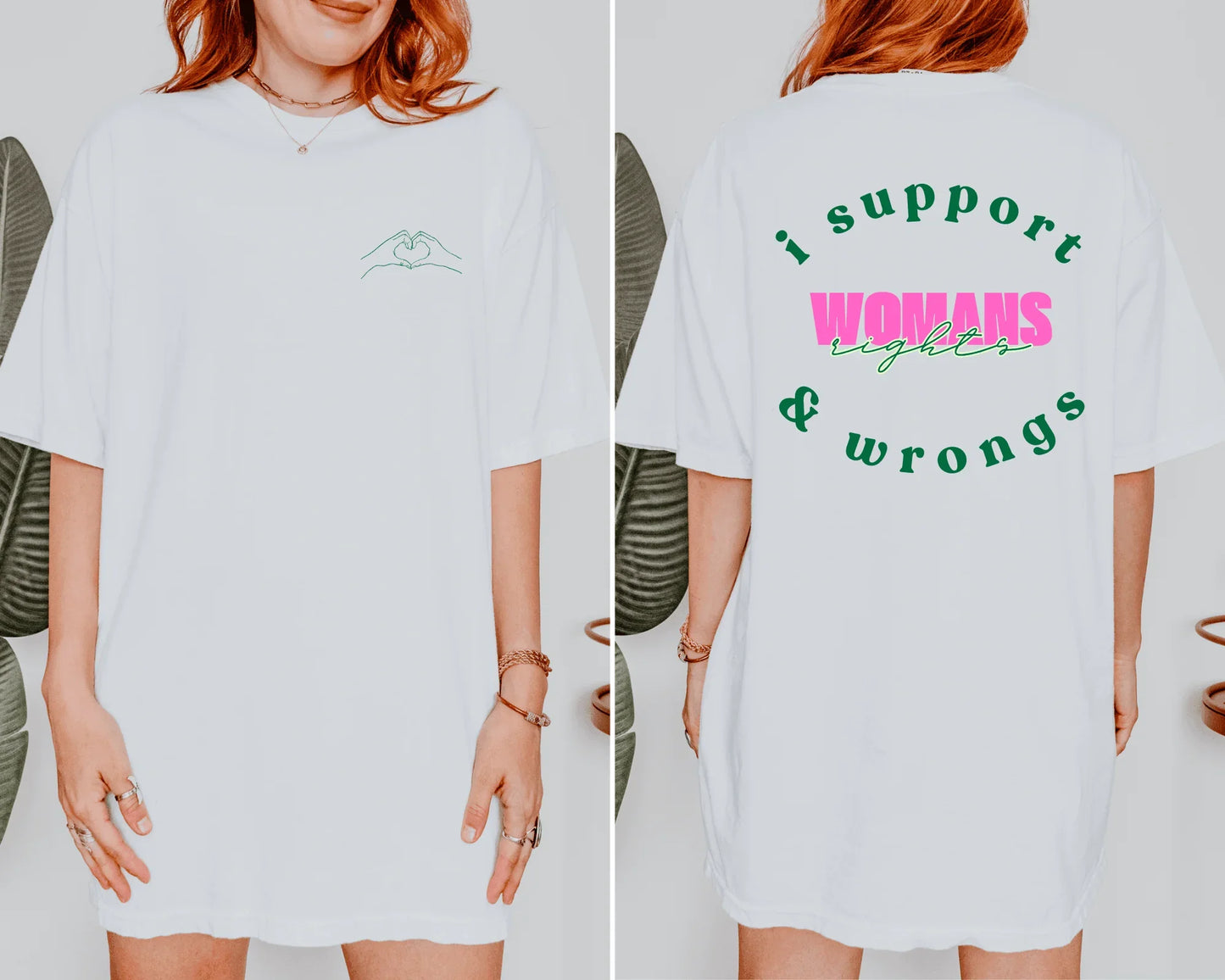 I Support Woman’s Rights & Wrongs Graphic T-Shirt - Swain Co. Designs & Apparel