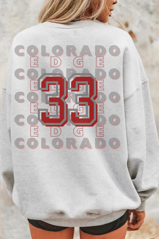 Custom Team & Number Crewneck Sweatshirt | Personalized Sports Team Spirit Shirt | Football, Soocer, Lacrosse, Baseball Mom Crewneck