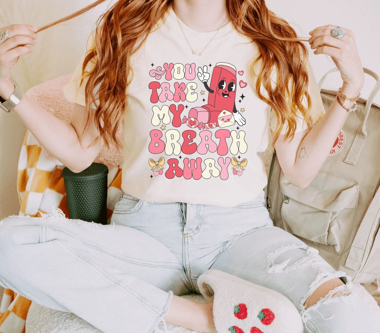 You Take My Breath Away Respiratory Therapy Valentines Day Tee - Swain Co. Designs & Apparel