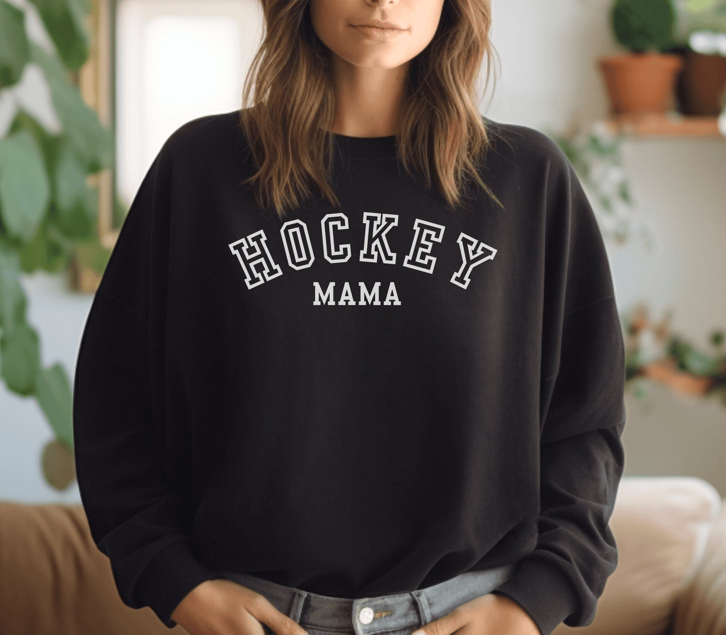 Hockey Mama Crewneck Sweatshirt - Swain Co. Designs & Apparel