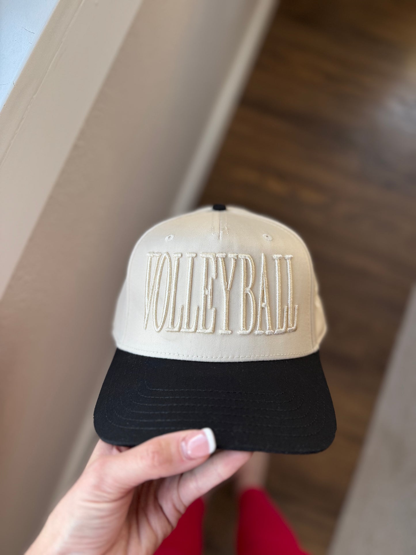 Volleyball Embroidered Hat, Monochromatic Volleyball Cap, Volleyball Mom Hat, Volleyball Player Gift, Sports Dad Hat