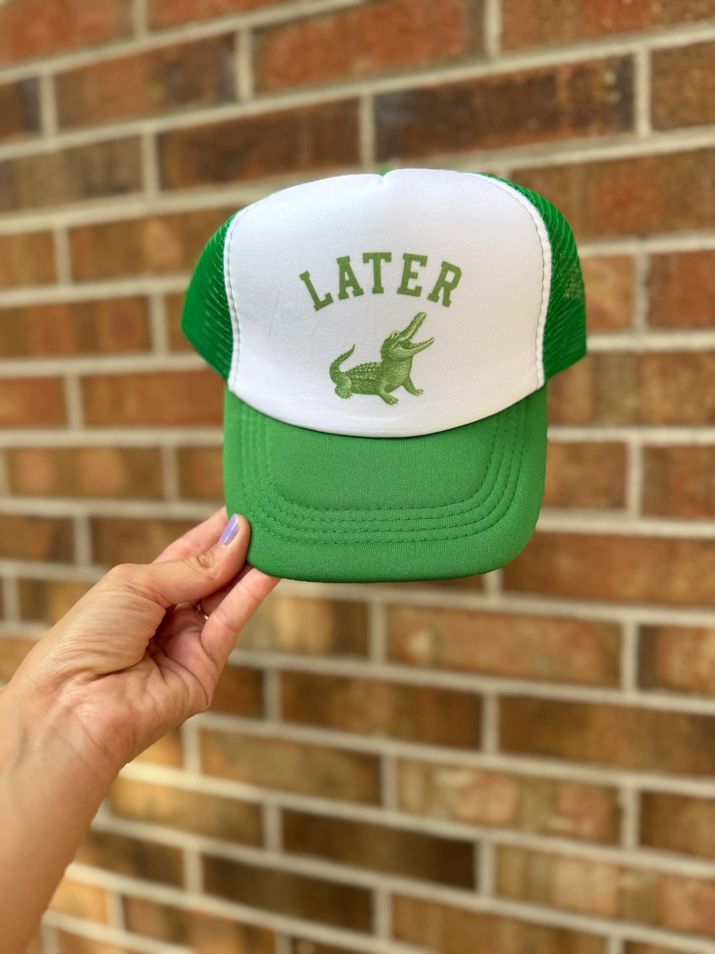 Later Gator Trucker Hat – Adult & Youth Sizes | Fun Retro Hat | Matching Family Hats | Summer Trucker Cap