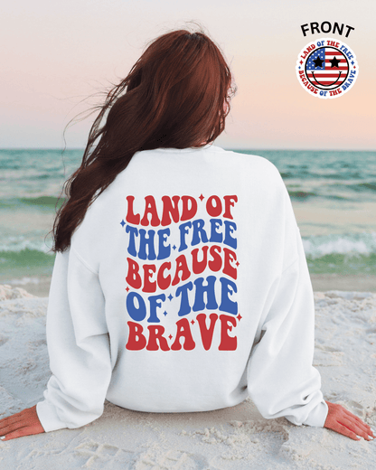 Land of the Free Front & Back Graphic Tee or Sweatshirt