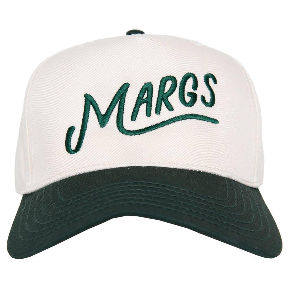 Margs Two-Tone Trucker Hat | Embroidered Margarita Hat | Retro Summer Baseball Cap | Beach Bachelorette Party Hat | Cute Vacation Hat
