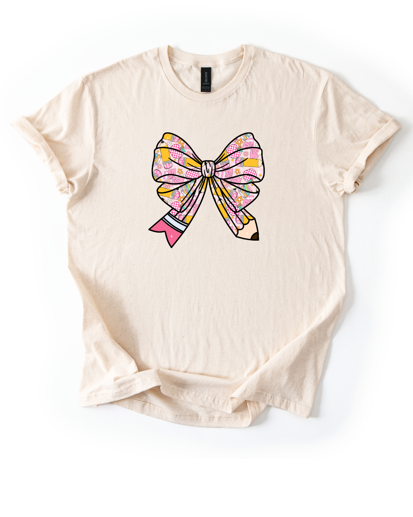 Preppy Bow Teacher Shirt | The Original Teacher-Core Tee™ | Back to School Outfit Must-Have | Girly Classroom Aesthetic Tee