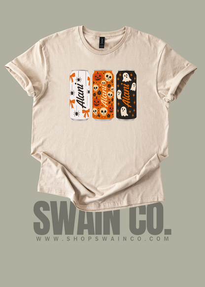 Halloween Alani T-Shirt | Preppy Graphic Tee | Black Fall Aesthetic | Trendy Halloween Graphic Shirt