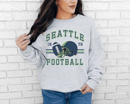 Vintage Inspired Football Crewneck Sweatshirt - Swain Co. Designs & Apparel
