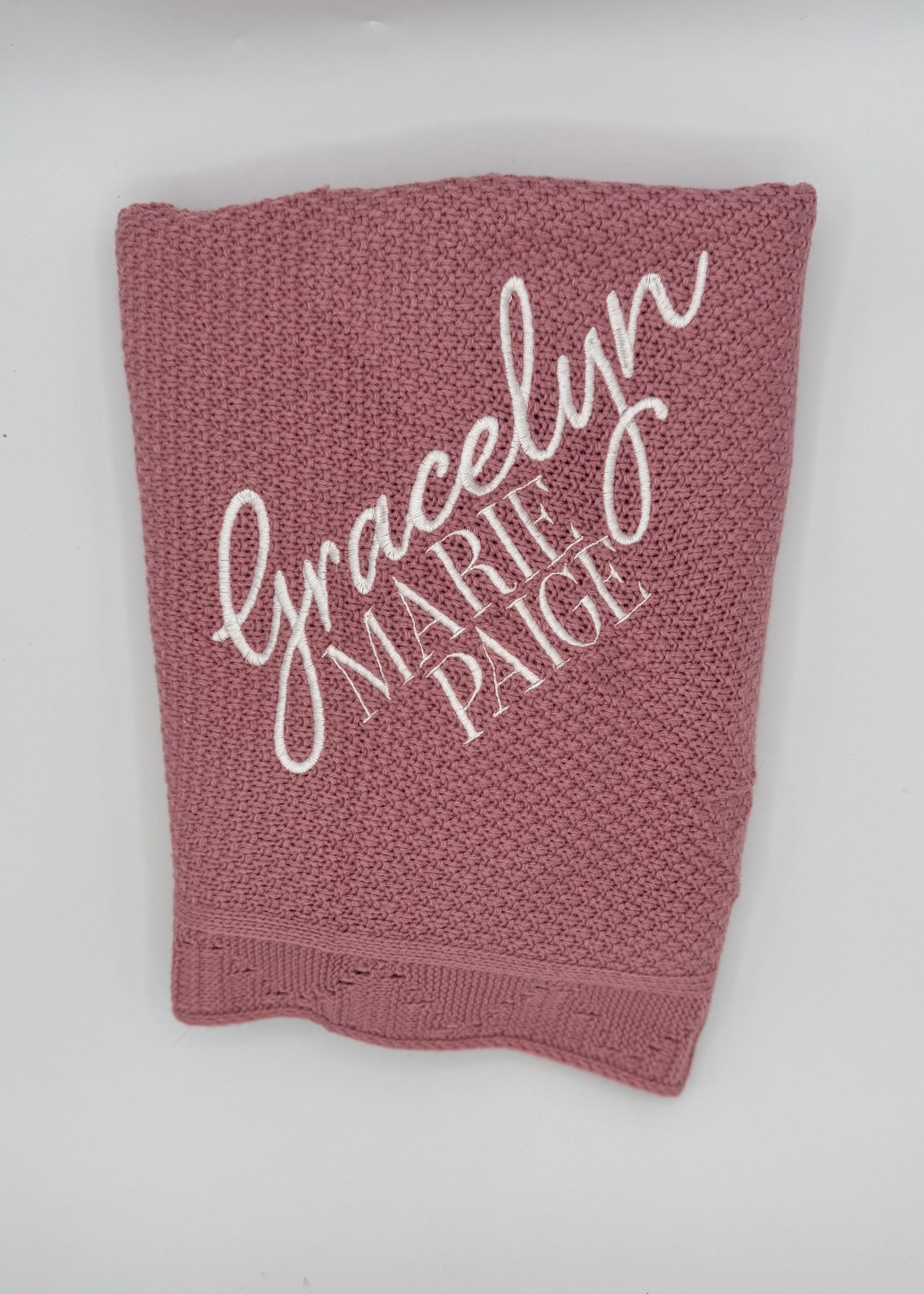 Personalized Baby Blanket with Name, Embroidered Knitted Baby Blanket, Custom Newborn Gift, Baby Shower Gift, Soft Knit Baby Blanket, Custom Name Blanket, New Mom Gift, Hospital Photo Prop