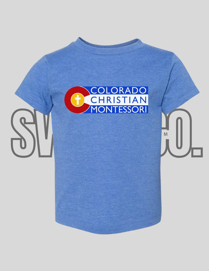 Colorado Christian Montessori Logo Tee
