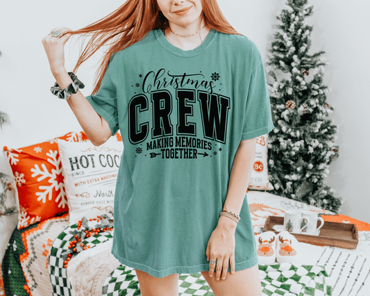 Christmas Crew Family Matching Tee or Crewneck Sweatshirt - Swain Co. Designs & Apparel