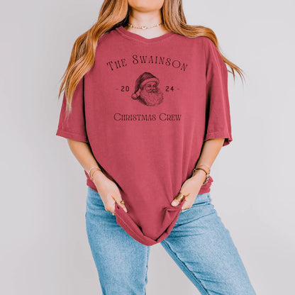 Personalized Christmas Crew Family Matching Tee or Crewneck Sweatshirt - Swain Co. Designs & Apparel