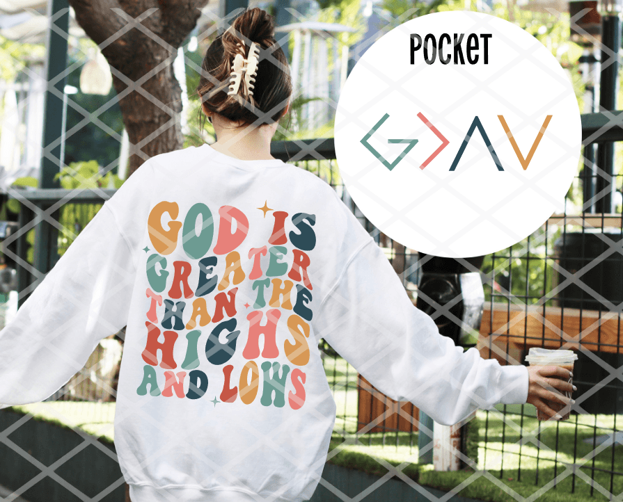 God is Greater Tee or Crewneck Sweatshirt - Swain Co. Designs & Apparel