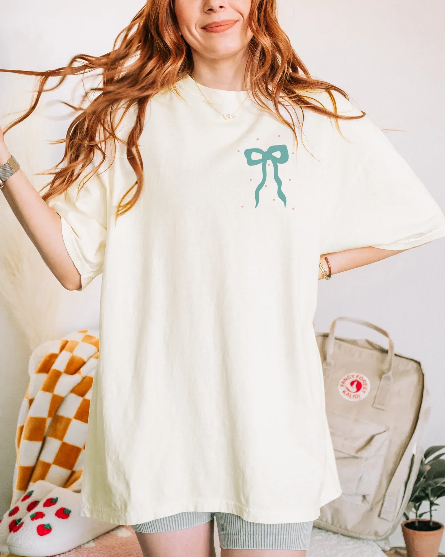 Have Yourself a Merry Little Christmas Shirt, Pink Teal Bow Christmas Tee, Cute Holiday Graphic T-Shirt, Girly Retro Xmas Top