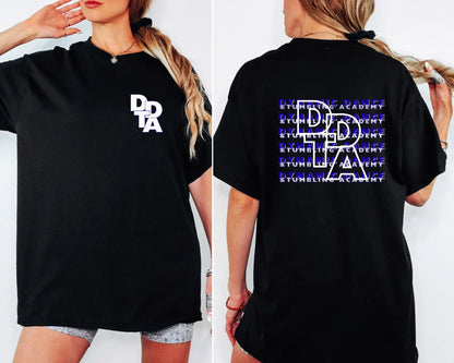 Custom Team Front/Back T-Shirt | Personalized Sports Team Spirit Shirt | Football, Soocer, Lacrosse, Baseball, Dance Mom Crewneck