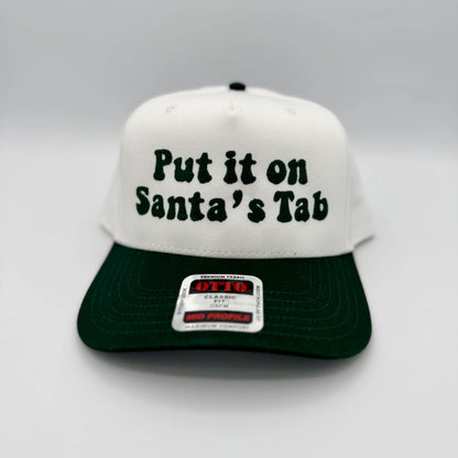 Put It On Santa’s Tab Embroidered Trucker Hat | Funny Christmas Hat | Holiday Trucker Hat | Santa Hat for Women | Cute Holiday Gift