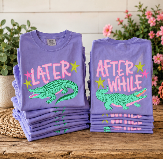 Later Gator Shirt | Cute Alligator Graphic Tee | Southern Preppy Shirt | Comfort Colors T-Shirt | Trendy Summer Tee | Gift for Her