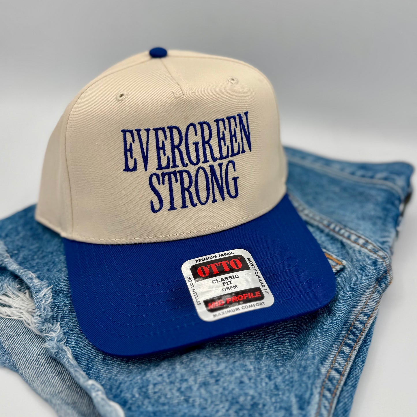 Evergreen Strong | Mountain Strong Embroidered Hat | All Proceeds Support Evergreen, CO
