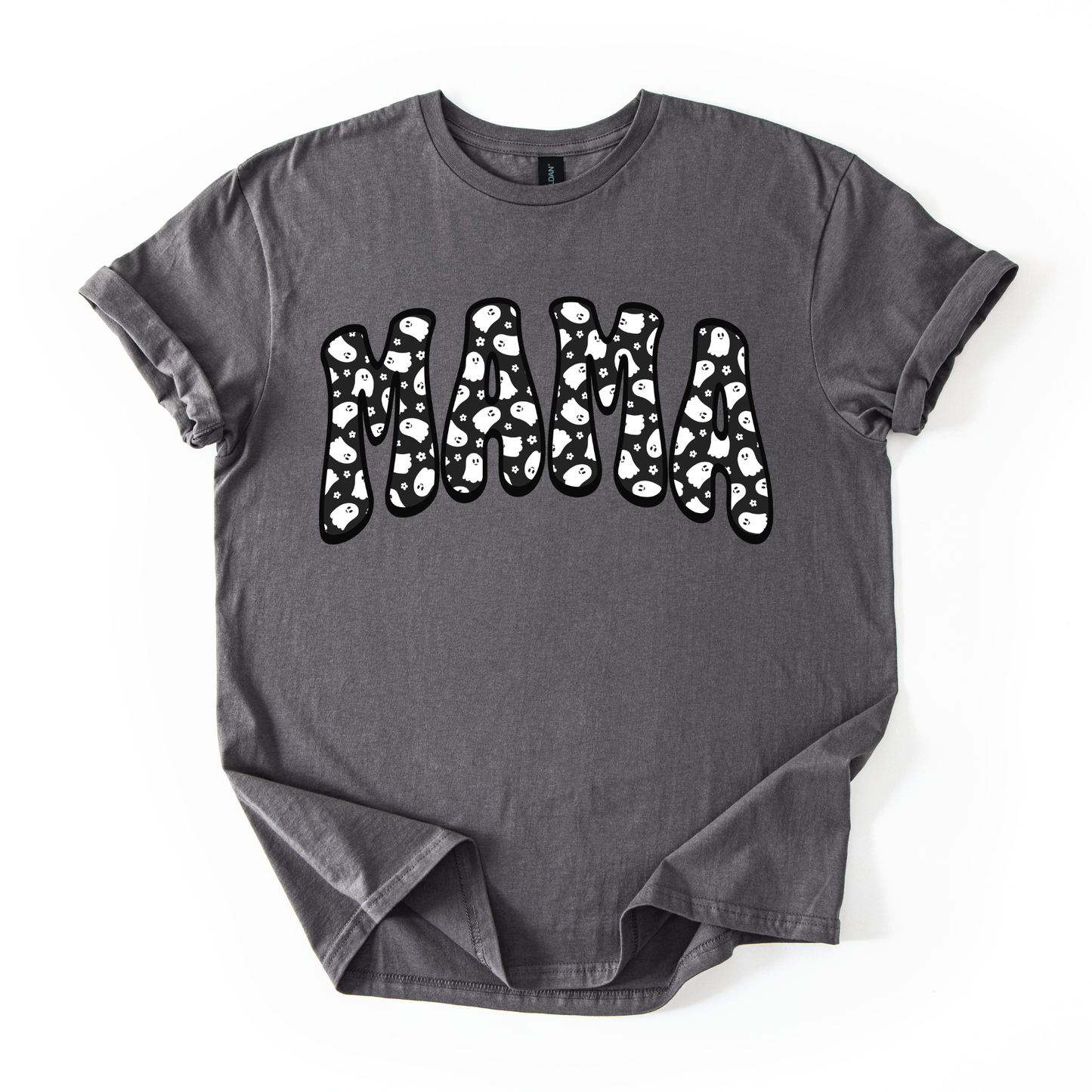 Mama & Mini Halloween Ghost Matching Shirts | Spooky Season Mommy & Me Graphic Tee