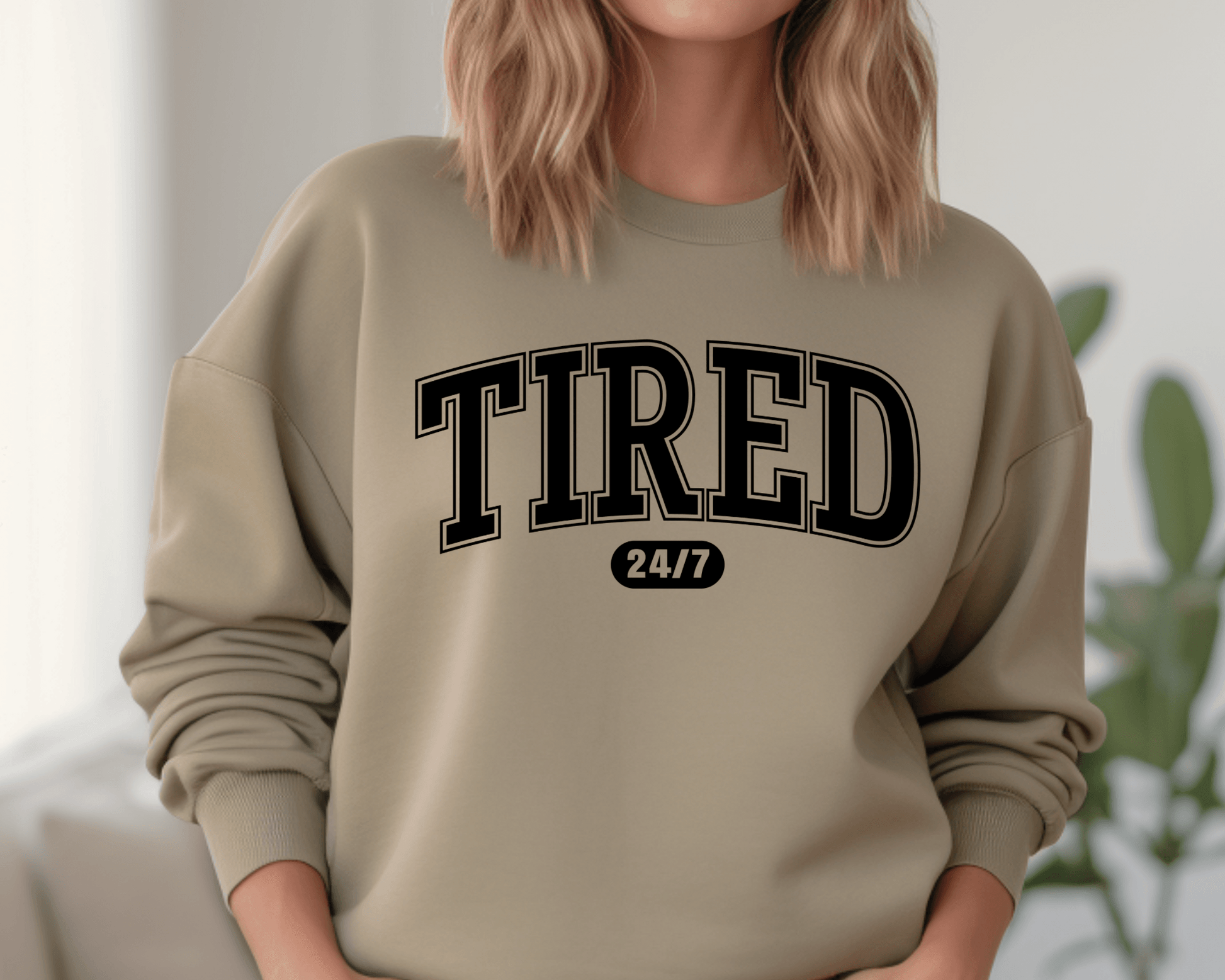 TIRED Tee or Crewneck Sweatshirt - Swain Co. Designs & Apparel