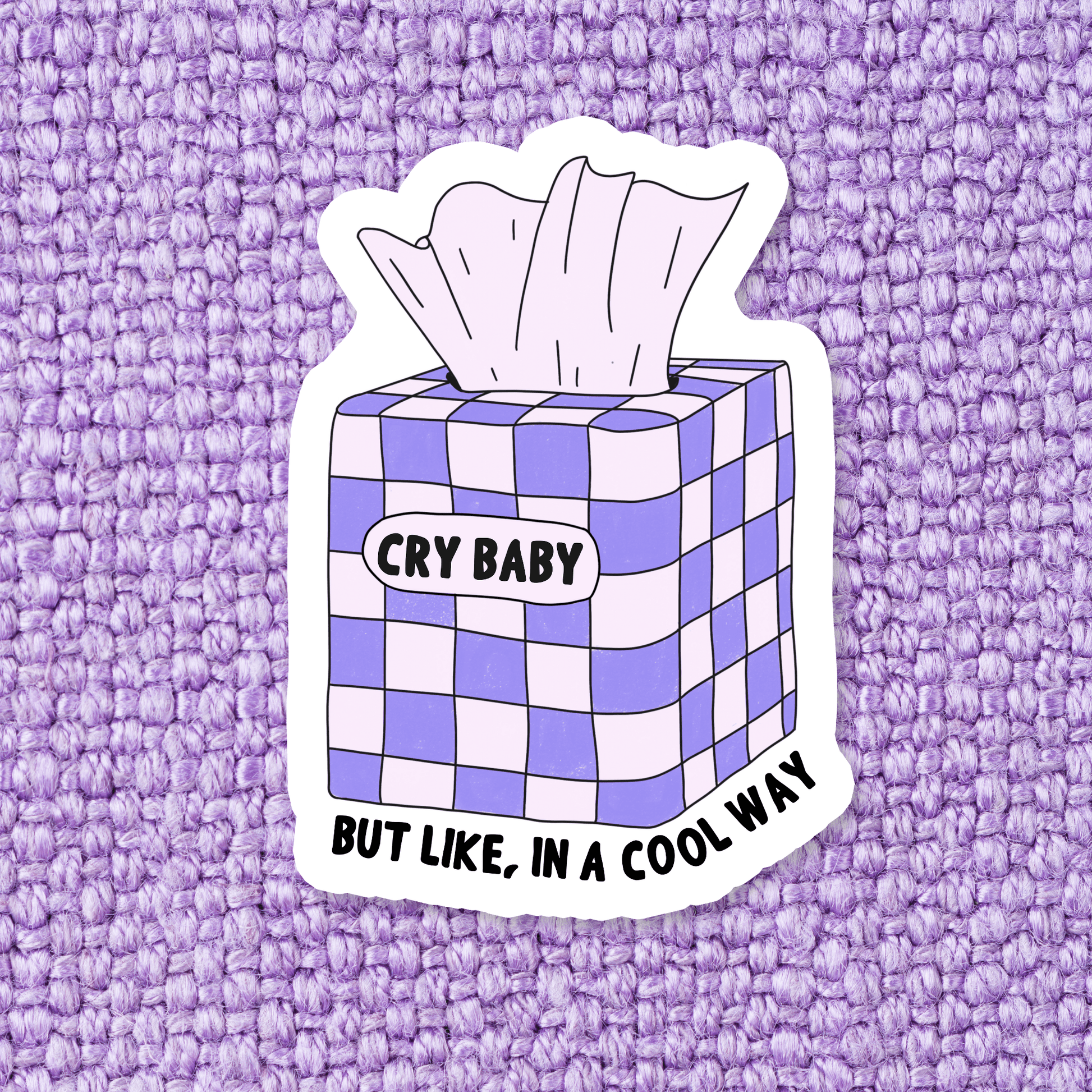 Cry Baby Sticker - Swain Co. Designs & Apparel