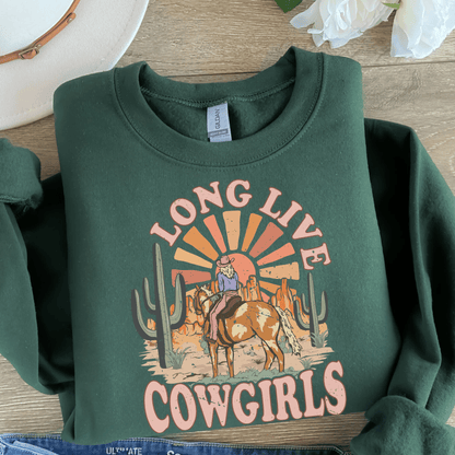 Long Live Cowgirls  T-Shirt or Crewneck Sweatshirt