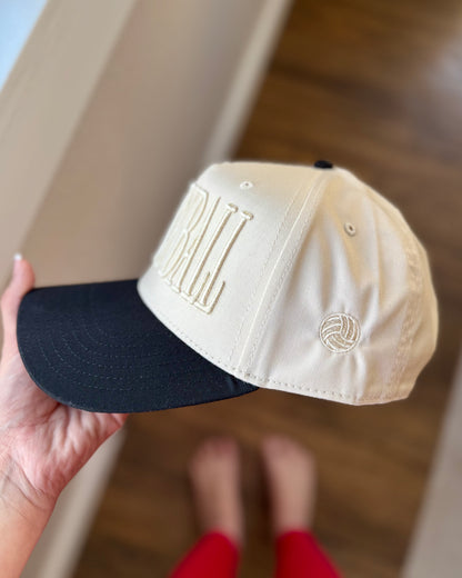 Volleyball Embroidered Hat, Monochromatic Volleyball Cap, Volleyball Mom Hat, Volleyball Player Gift, Sports Dad Hat