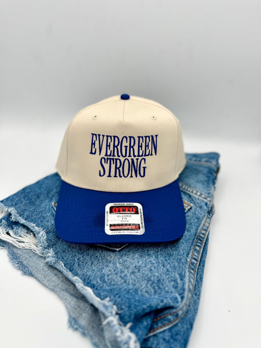 Evergreen Strong | Mountain Strong Embroidered Hat | All Proceeds Support Evergreen, CO