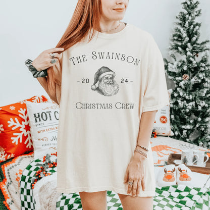 Personalized Christmas Crew Family Matching Tee or Crewneck Sweatshirt - Swain Co. Designs & Apparel