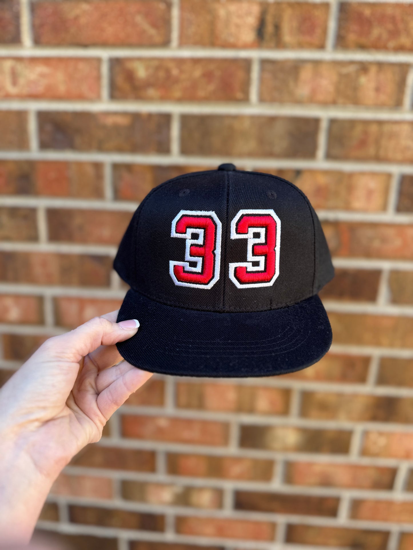 Custom Puff Embroidered Number Hat | 3D Raised Stitch Baseball Cap | Personalized Sports Number Trucker Hat | Team Mom Game Day Cap