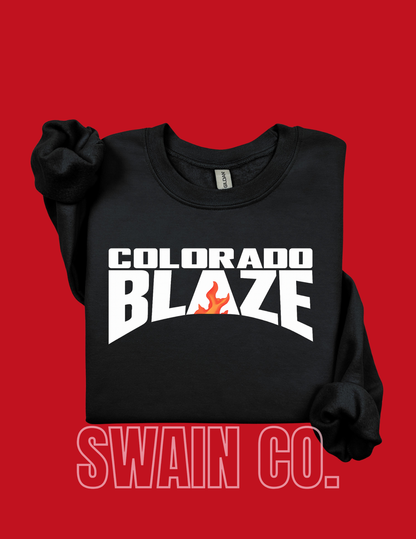 Colorado Blaze Softball Printed Crewneck Sweatshirt