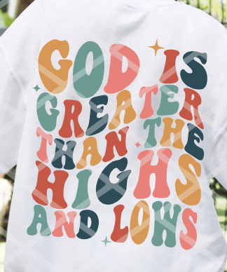 God is Greater Tee or Crewneck Sweatshirt - Swain Co. Designs & Apparel