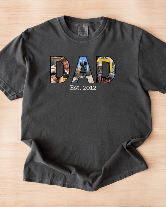 DAD Established Photo Shirt — Perfect gift for Father’s Day!