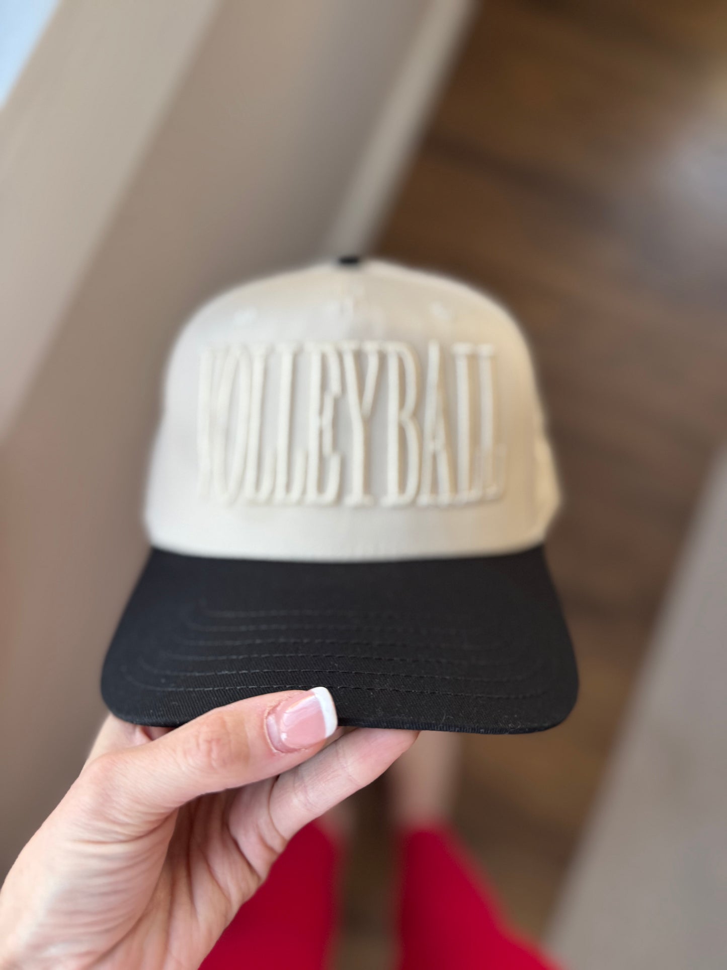 Volleyball Embroidered Hat, Monochromatic Volleyball Cap, Volleyball Mom Hat, Volleyball Player Gift, Sports Dad Hat