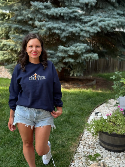 Bo Nix #10 Denver Embroidered Sweatshirt | Game Day Crewneck | Bo-Lieve Sweatshirt | Unisex Football Sweatshirt | Gameday Gift for Broncos Fans