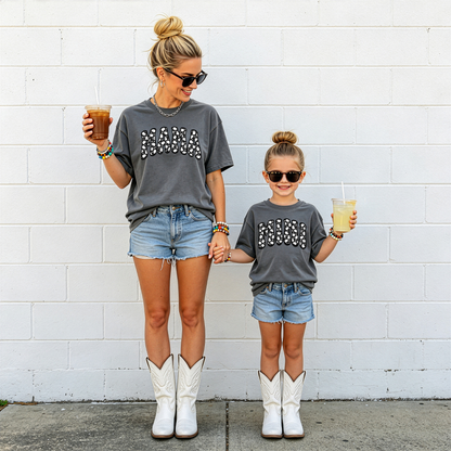 Mama & Mini Halloween Ghost Matching Shirts | Spooky Season Mommy & Me Graphic Tee