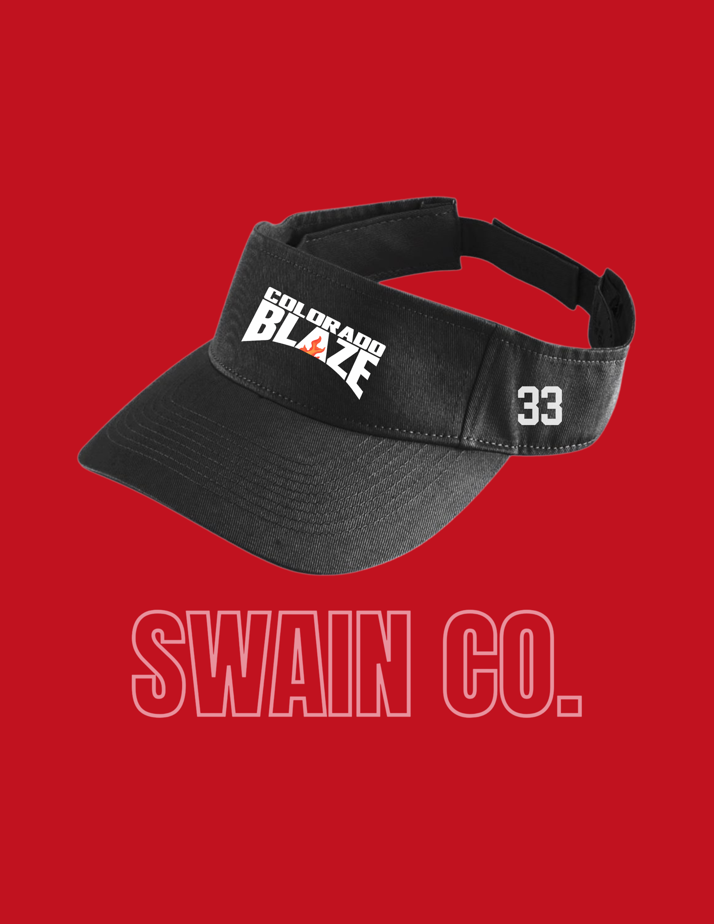 Colorado Blaze Softball Embroidered Visor