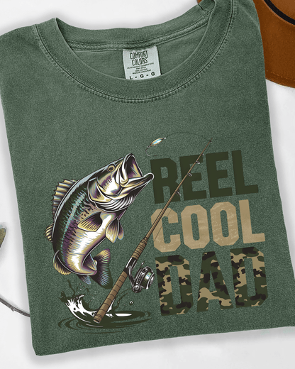 Reel Cool Dad Fishing Shirt – Funny Dad T-Shirt, Gift for Fisherman Dad, Father’s Day Gift, Lake Life Tee, Cool Dad Graphic Tee
