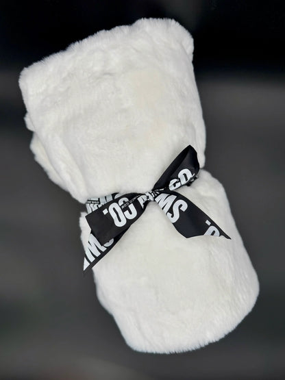 Super Soft Embroidered Minky Blanket | Embroidered Photo Blanket | Family Photo Keepsake | Pet Remembrance