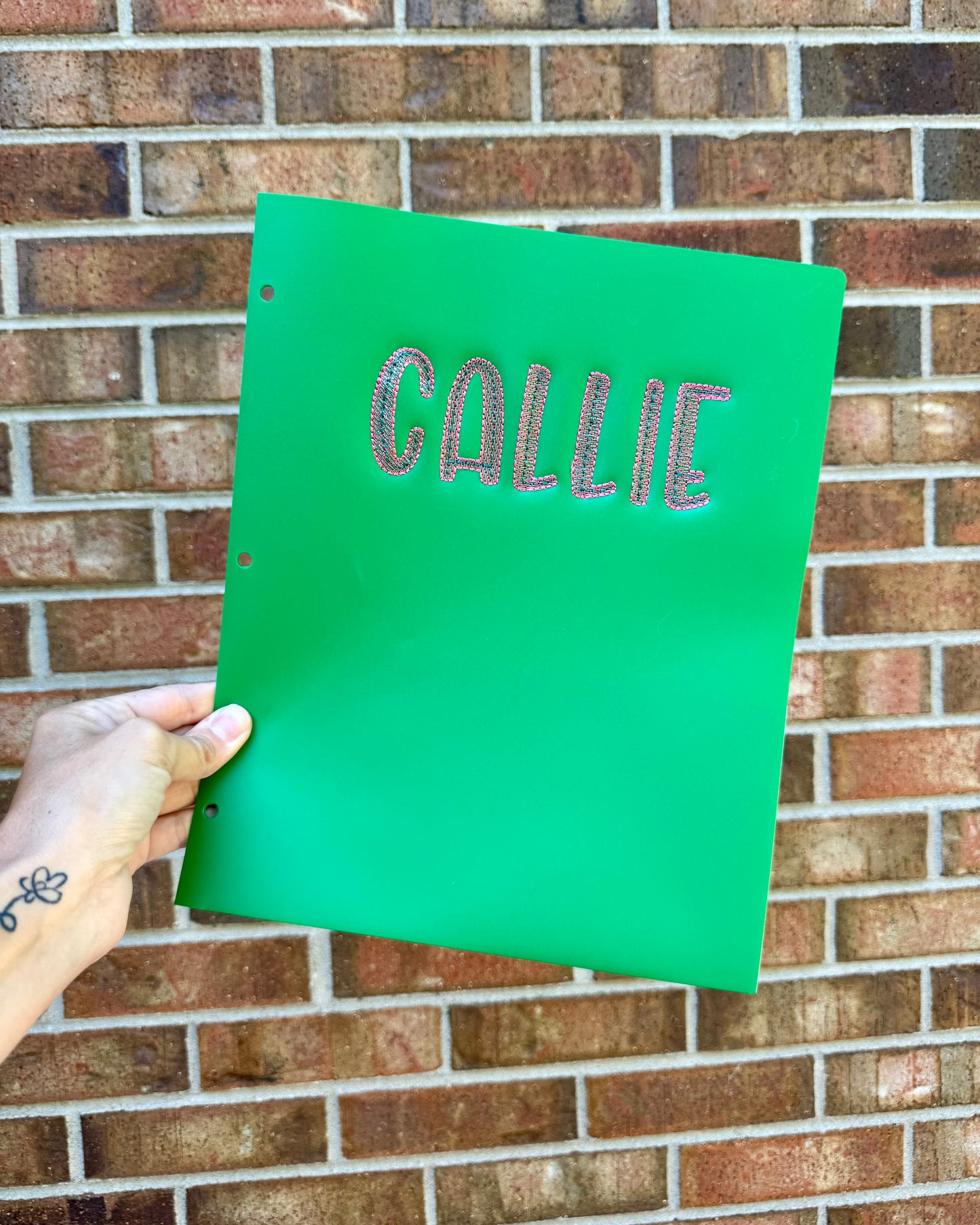 Best Selling Personalized Embroidered Two-Pocket Folder | Custom School Folder with Name | Back to School | Teacher Gift | Student Folder | Personalized School Supplies